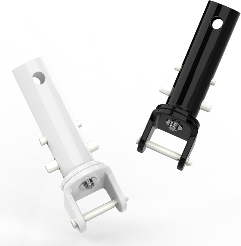 Poolvio Pool Vacuum Head Replacement Handles (2-Pack) – Heavy‑Duty Plastic Swivel Handles with EZ Clips & Locking Pins – Fits Standard 1‑1/4″ Telescopic Pole & Pool Accessories - Image 1